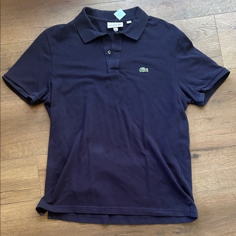 Lacoste Men's Dark Blue Polo Shirt Slim Fit ! XL